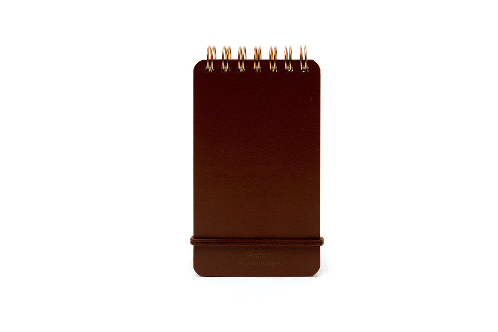 Grain Notepad Lined & Blank - Dark Brown