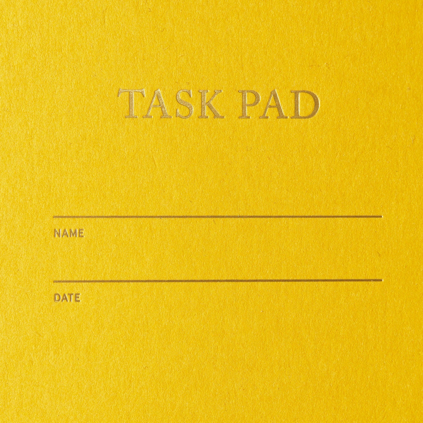 Task Pad Notebook - Mustard