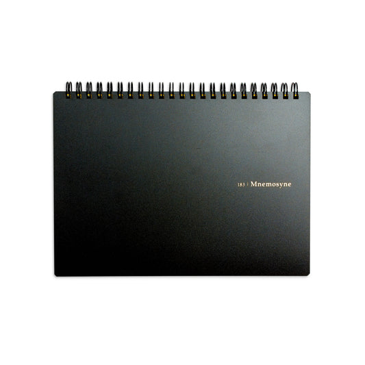 Black  A5 Horizontal Notebook - Blank