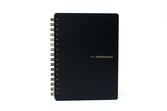 Black  A6 Daily Notebook - Lined